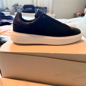 Good Man Brand Men's Black Leather Sneakers